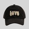 Corduroy Baseball Cap Retro Casual Versatile Wide Brim Cap Women'S Autumn And Winter Plush Mark Face Small Hat