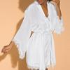 European & American Women's Sexy Lace Pajamas, Plus Size, 4-Piece Set - Homewear & Lingerie