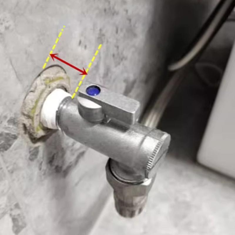 Abs Water Pipe Connector Shower Faucet Decorative Cover Adjustable Wall Heighten Angle Valve Panel For Tap Accessories