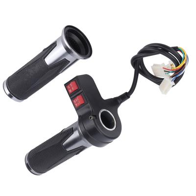 1Pair 3 Speed Gear Throttle Handle Grips for Electric Bicycle with Forward and Reverse Gear