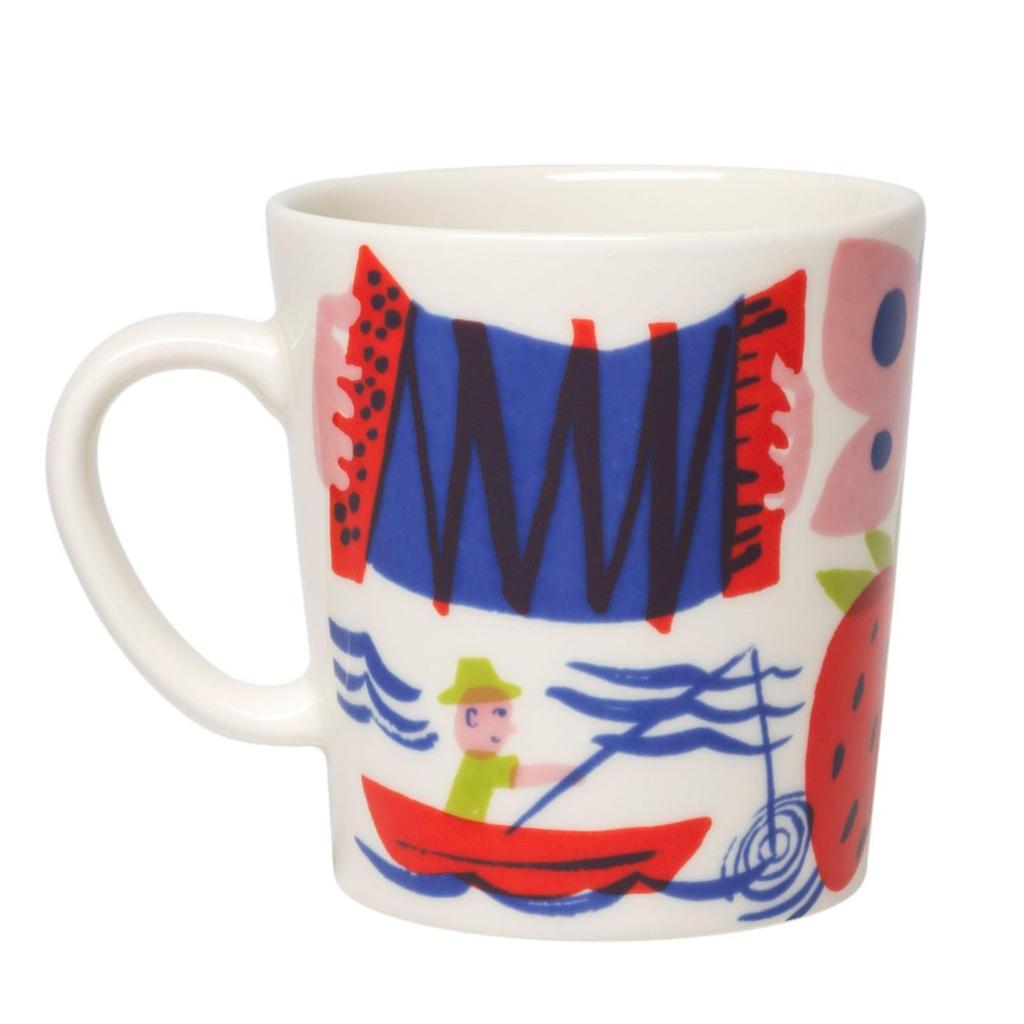 ARABIA Luonto Mug Cup Summer 280ml Porcelain Mug Finnish Design