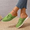 Fashion 2024 Hot Sale Shoes for Female Slingbacks Women's Slippers Autumn Closed Toe Solid Casual Flat Large Size Office Ladies Shoes