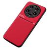 For Xiaomi 13 Ultra Lines Imprinted PU Leather+TPU Case Magnetic Car Holder Phone Cover