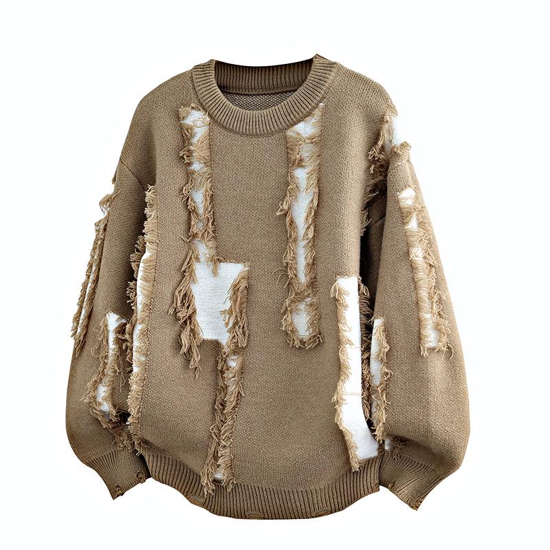 2025 Men's Winter Korean Style Round Neck Knit Pullover