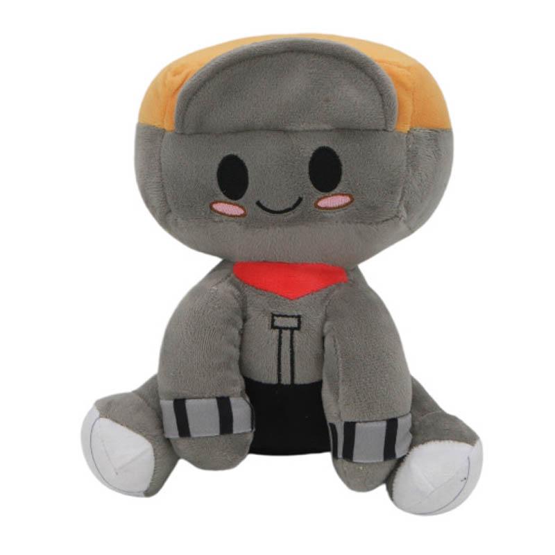 Blox Buddies Plush Toys Cartoon Girl Black with Hat Yellow Decorative Doll Home Room Halloween Gifts