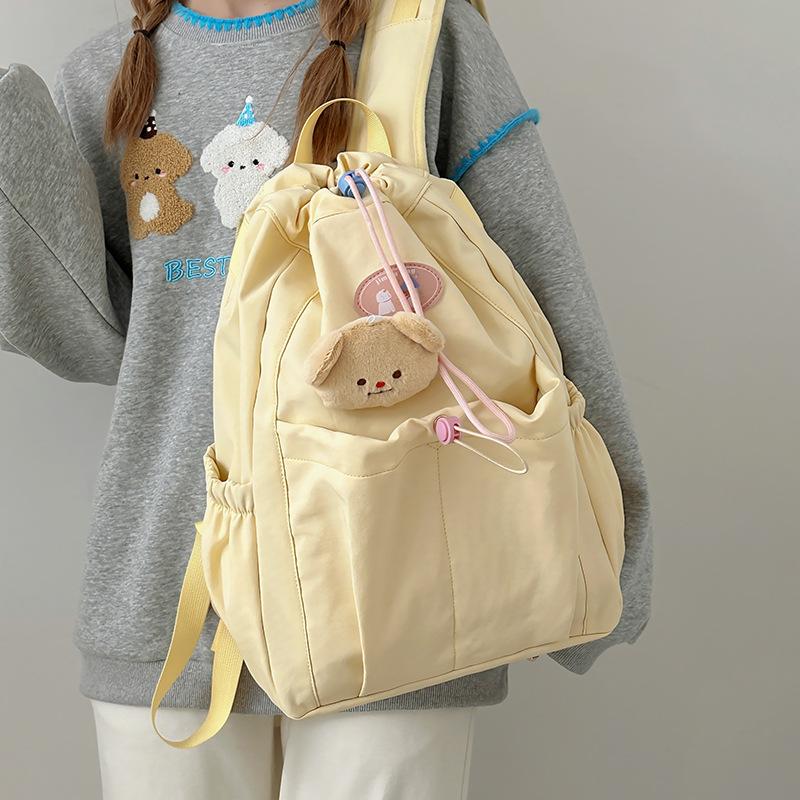 New shoulder bag large capacity casual backpack light sports high sense backpack cross-border schoolbag women's tide