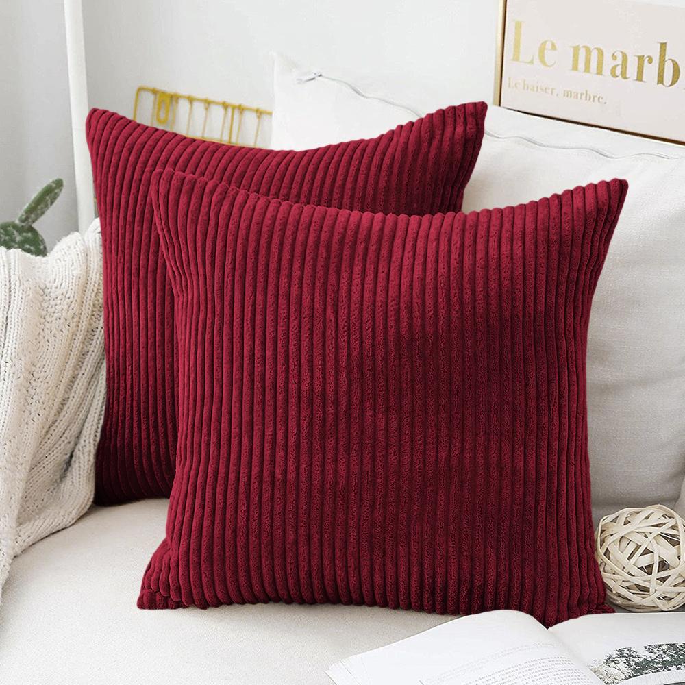 2026 Mutil Size Corduroy Pillow Cover Soft Plush Flannel Cushion Cover Fluffy Couch Pillow Case for Sofa Living Bed Room Decor
