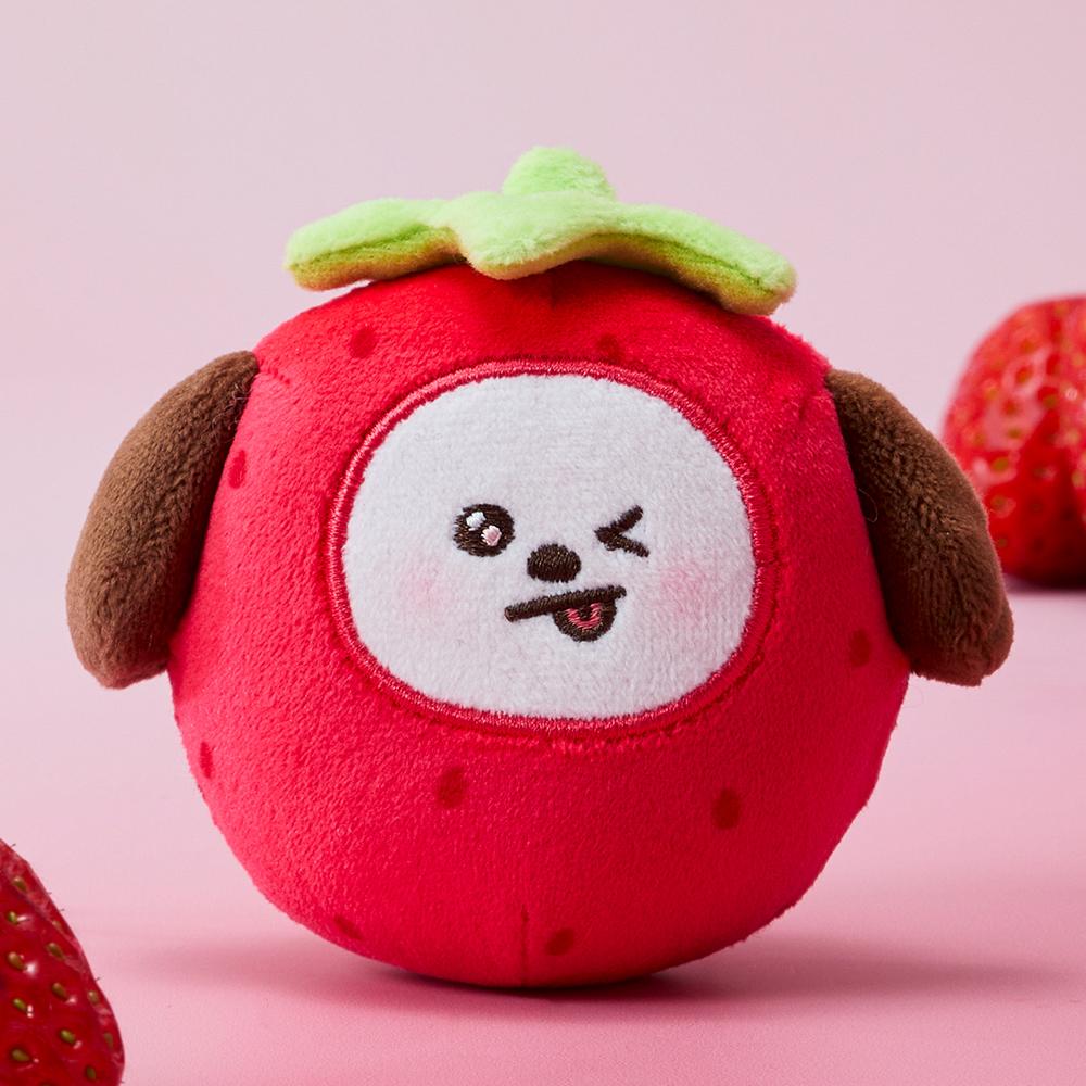 BT21 CHIMMY Strawberry Party Stress Ball Plush Doll