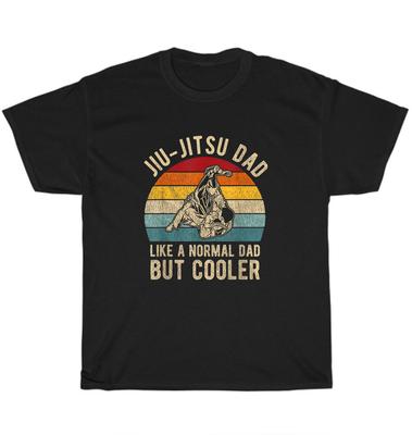 Vintage Retro Jiu-Jitsu Dad Like A Normal Dad But Cooler BJJ T-Shirt Father Gift