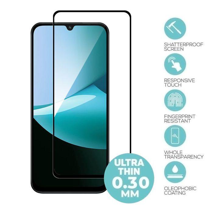 Film de Protection - E.F.Connection - Xiaomi Redmi 15C 4G/5G - Verre Trempé 9H - Antichoc - Bord Noir