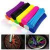 72Pcs Bike Motorcycle Wheel Spoked Protector Skin Covers Pipe For Motocross Bicycle Bike Cool Accessories 12 Colors 24CM