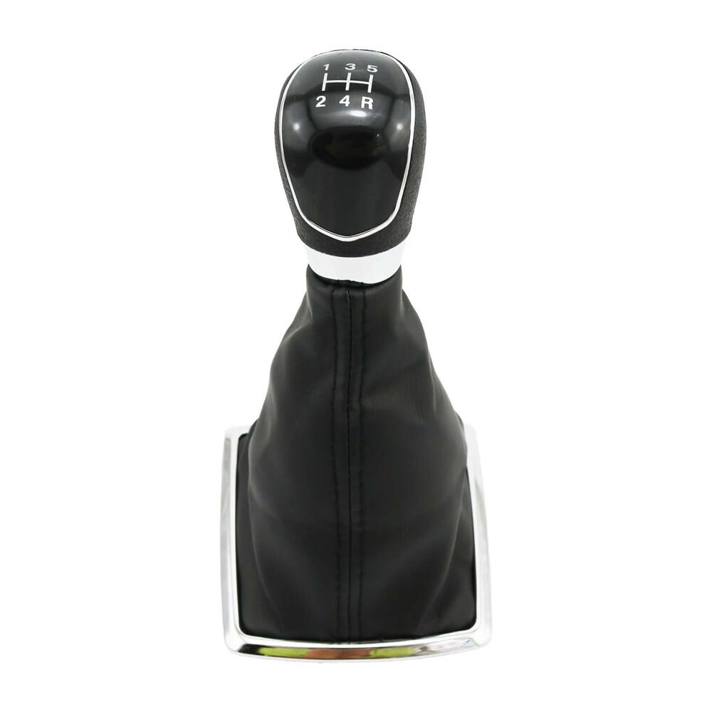 5 Speed Gear Shift Knob with Gaiter Boot For Ford Focus MK2 Fiesta 4M51-A045B79