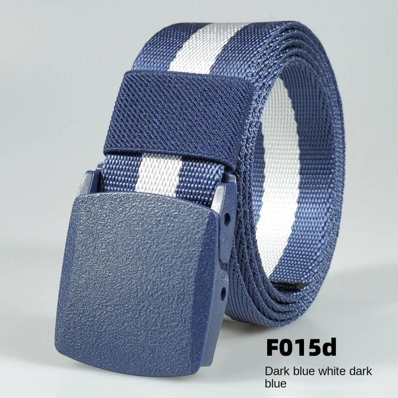 Black Automatic Buckle Nylon  Belt  Waist Canvas Belts Outdoor Strap Travel Sports Belt for Men and Women