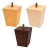 Replacement Wooden Furniture Legs Set of 4, Square Tapered Support Feet for Sofa Cabinet Coffee Table and Bed Use