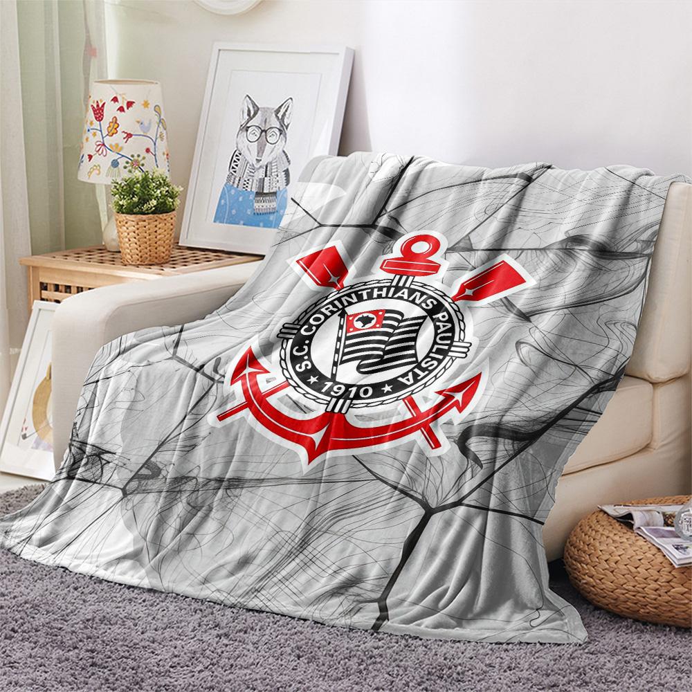 SC Corinthians Paulista Flannel Blanket, High Quality Comfortable for All Seasons, Home Decor, Warmth and Comfort
