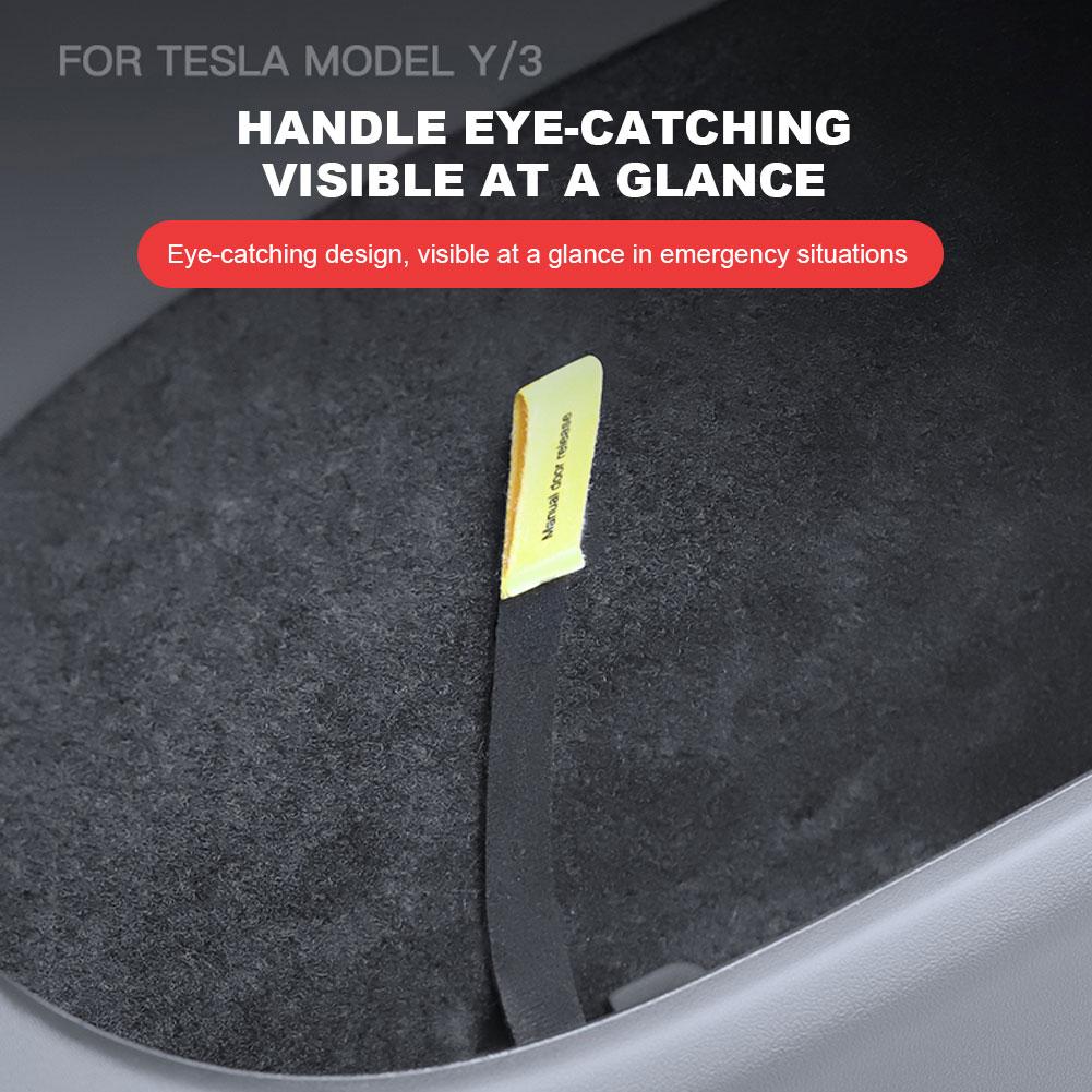 Rear Door Mechanical Switch Extended Rear Door Emergency Puller Manual Door Release Emergency Safety Pull Rope for Tesla Model Y