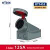 IP67 Three-Phase Industrial Plug Socket: 63A/125A, Waterproof, Aviation Plug, Male-Female, 3/4/5 Core.