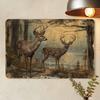 Vintage Metal Poster Deer Wall Art for Cafe Home Decor