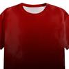 Men Gradient Color T-Shirt Short Sleeve Round Neck Summer Top Plus Size Urban Style Loose Tee Shirt for Daily Wear Party Office Beach