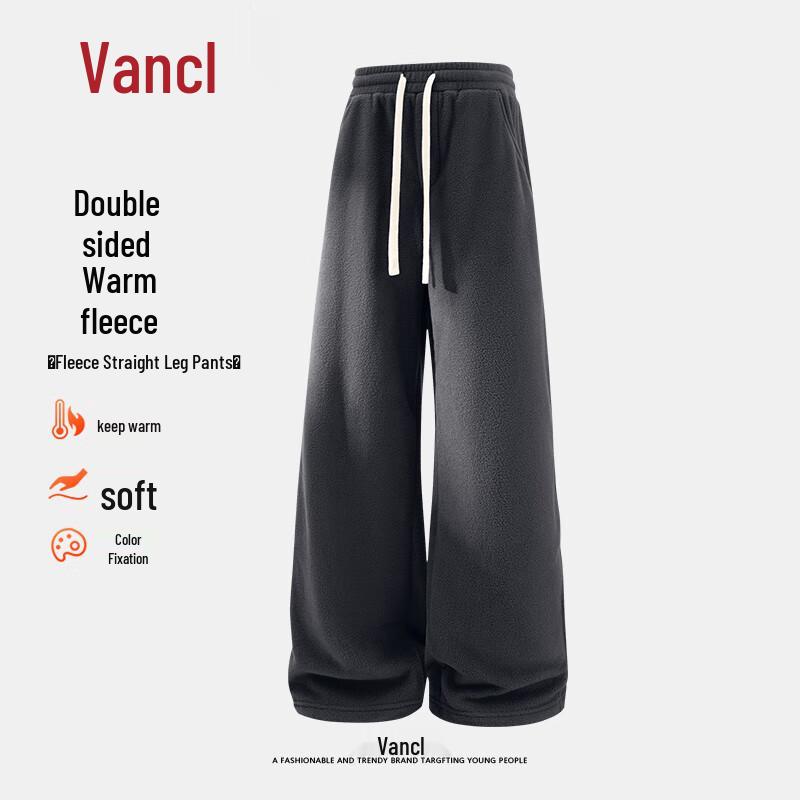 

VANCL Men s Fleece Lined Straight-Leg Casual Pants 2XL