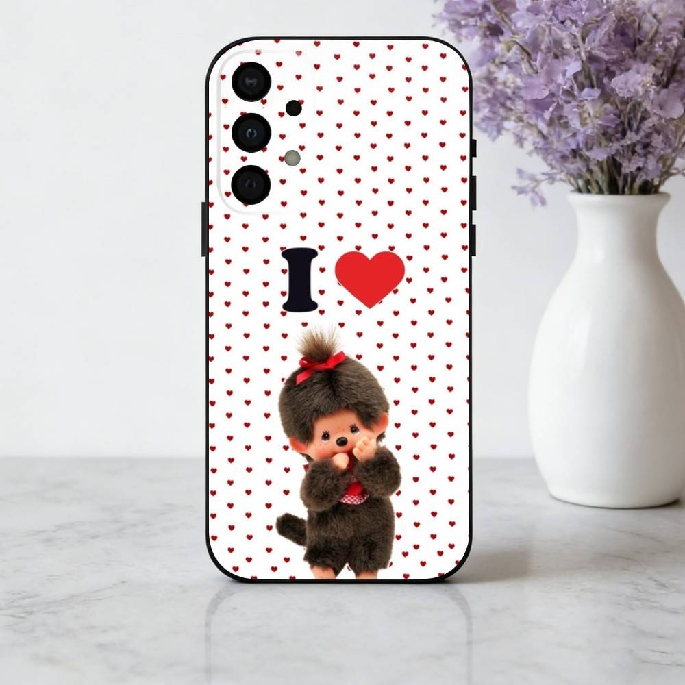 

C-Cute M-Monchhichis-S Phone Case For Samsung Galaxy A73,A72,A71,A70,A53,A52,A51,Soft Silicone Black Cover Samsung a21
