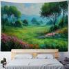 Jungle Creek Waterfall Polyester Tapestry Wall Hanging Decor Natural Landscape Artwork for Bedroom Living Room Home
