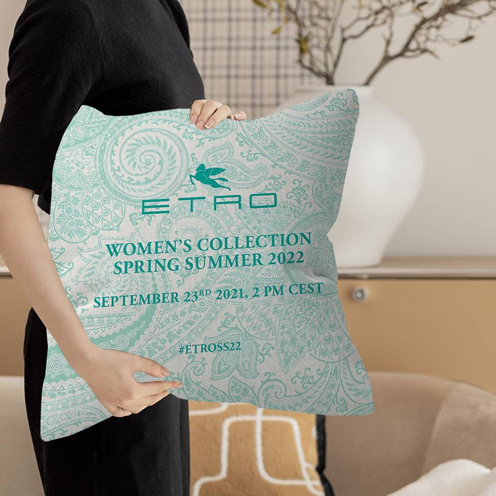 Brand E-Etro Fashion Luxury Personalized Pillow Dust Cover Bedroom Kids Party Decoration Pillowcase Birthday Children Gift