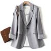 Frühling Damen Modischer Casual Große Größe Business Blazer