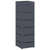 Umbrella Stand Anthracite Grey 15.5 X 15.5 X 49 Cm Metal