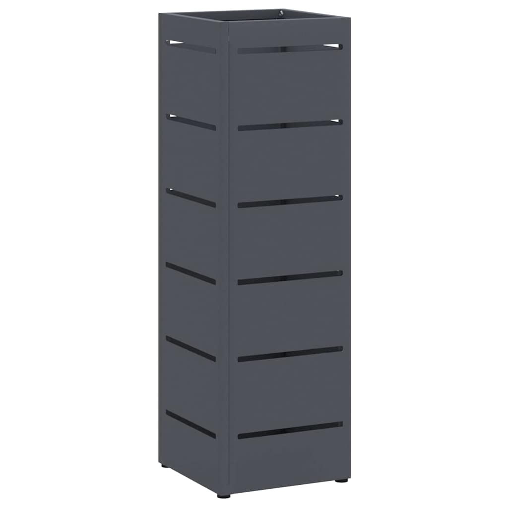Umbrella Stand Anthracite Grey 15.5 X 15.5 X 49 Cm Metal