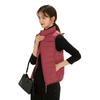 Feather new women's 90-fleece solid color women's clothing stand-up collar vest seamless down jacket vest large size jacket