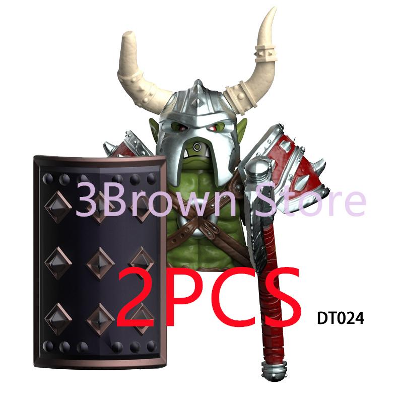 Medieval Building Blocks Accessories MOC Castles Dragon Knights Army Soldiers Warrior Helmets Shields Armors Axes Toy Gift S038