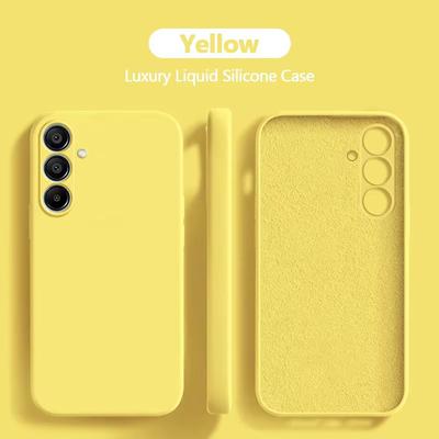 Pour Samsung A55 Coque Luxe Original Silicone Liquide Étuis de Téléphone Pour Samsung Galaxy A54 A55 5G Samsung A55 Housse Souple Antichoc