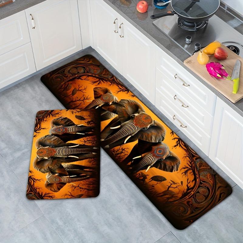 1PC Beach&Wave Pattern Door Mats Kitchen Rugs Non-Slip Pop Design Living Room Rugs Bath Mat Carpet for Home Sink Laundry Decor