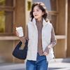 New Women's Lightweight Sleeveless Hooded High-quality Jacket Solid Color Thickened Warm Sports and Leisure Loose Cotton Jacket