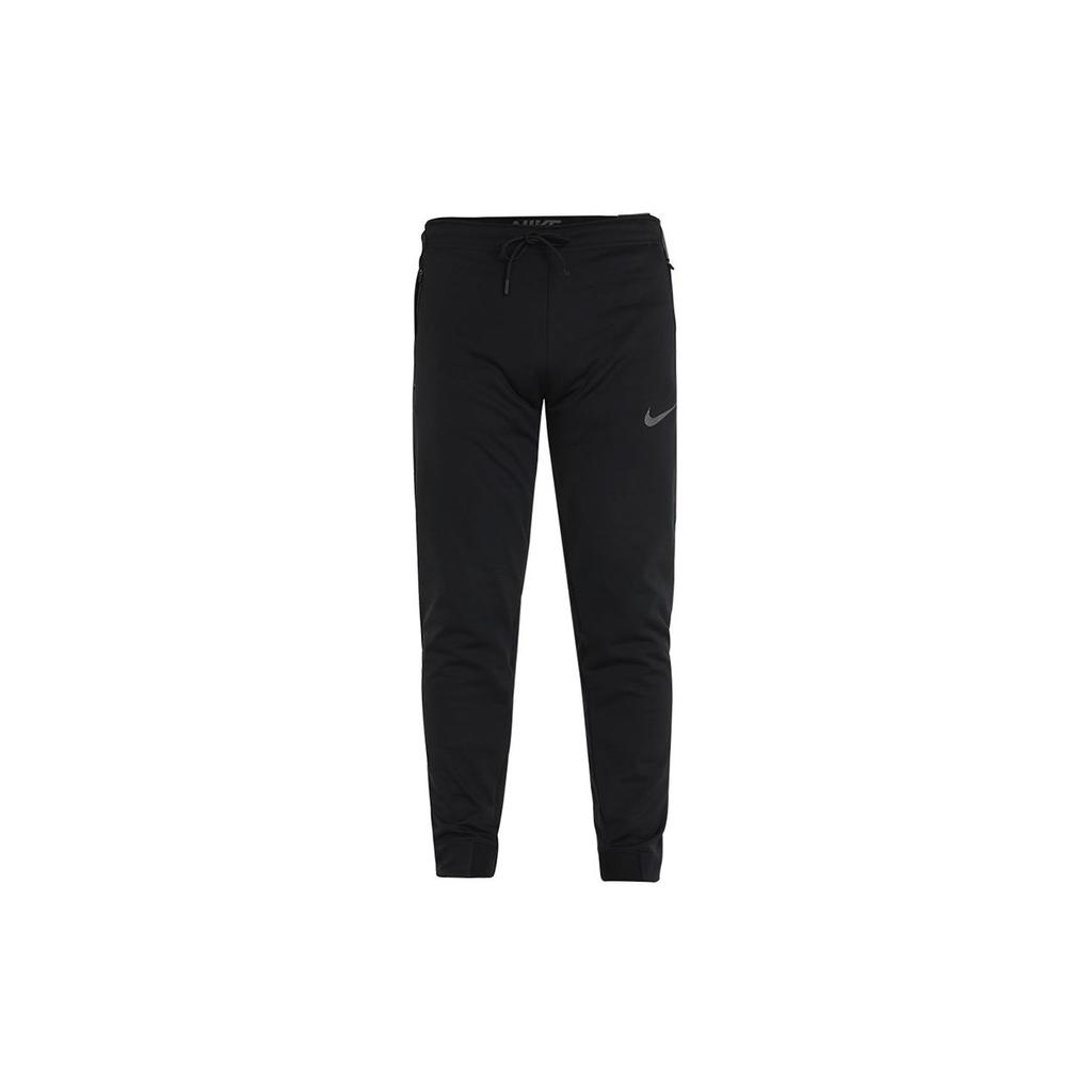 Nike Therma Logo Running Training Pants Men Bottoms Black DJ9307-010