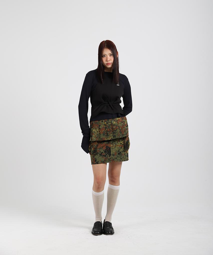 Cotton Rivers Club Cargo Skirt (Camouflage)