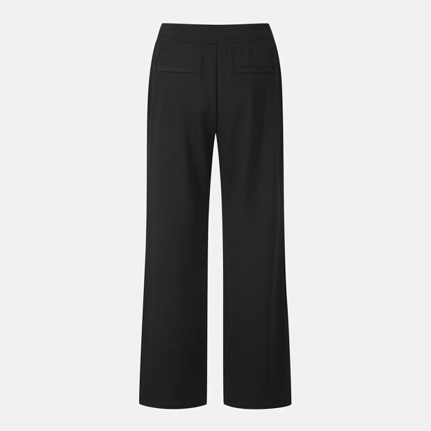 DESCENTE Women'S Training Ribbed Straight Fit Pants Black (Sq322Pkp71)