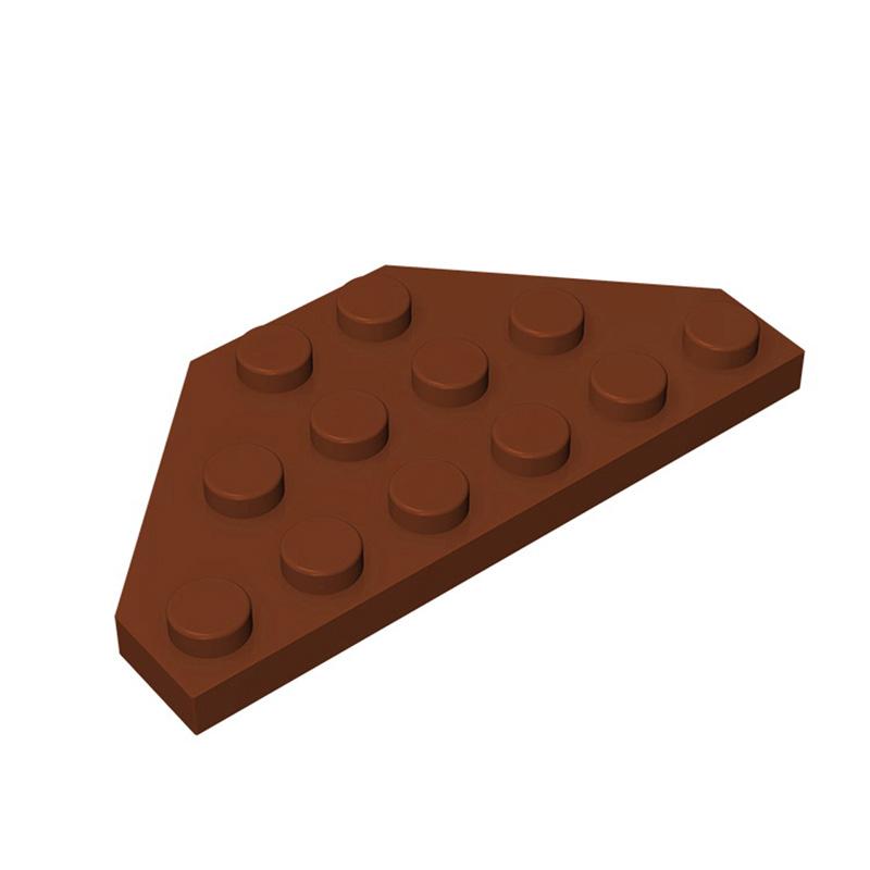 MOC 10PCS 2419 3x6 Wedge Plate Building Blocks 3x6 Cut Corners 43127 Bricks Particle Puzzle Assemble Toys Children Birthday Gift