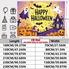 Záclona na párty Halloween Plochá girlanda Strašidelní strašidelní duchové Dýně Oslavy Svatba Událost Záclona Dekorace Dekorace vchodových dveří