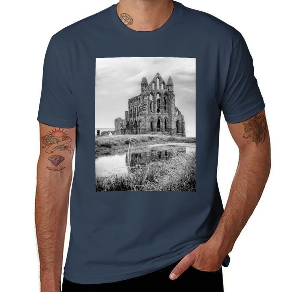 Whitby Abbey North Yorkshire Art Tshirt Quick Dry Sports Short Sleeve Tee