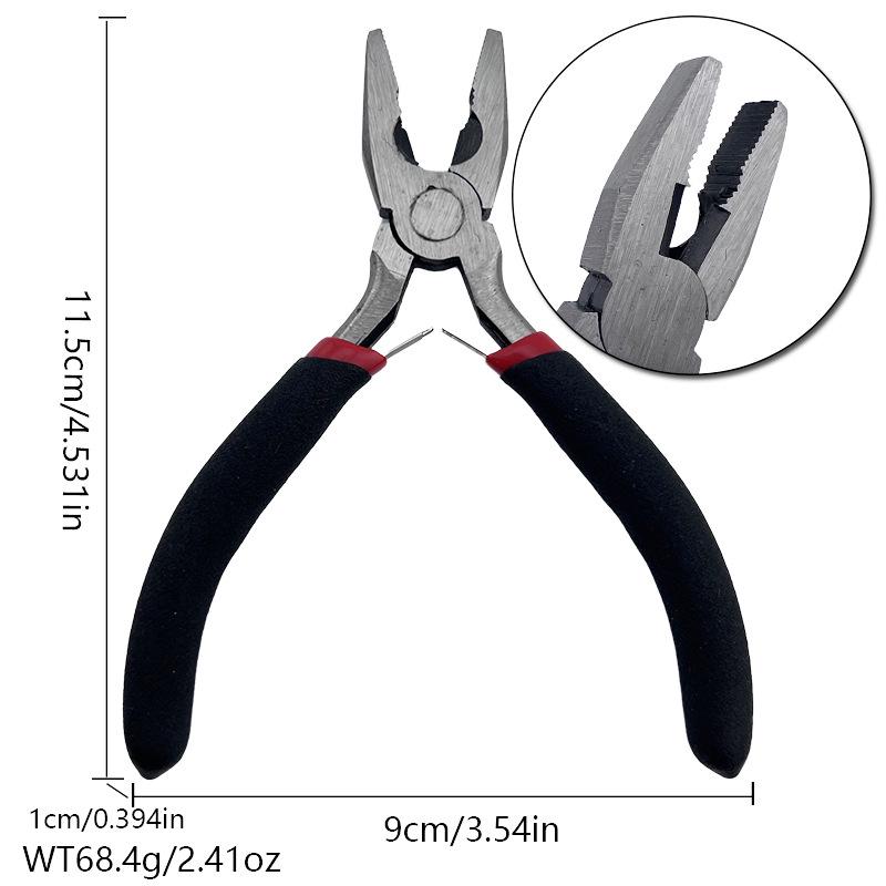 Handmade 5" Pink Handle Toothless Needle Nose Jewelry Pliers Set