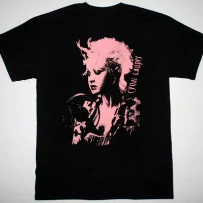 Cyndi Lauper Artwork T-shirt Black Unisex B1510_23.webp