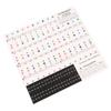 Piano Beginner Sticker Colorful Transparent Removable Large Letter Reusable Piano Keyboard Sticker