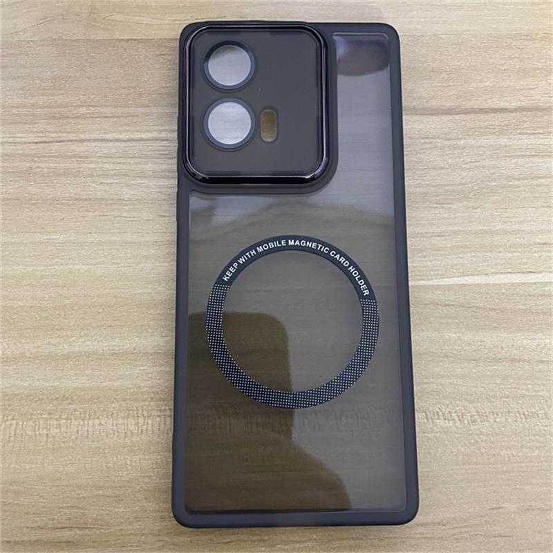 Magnetische Hülle für Motorola G85 Hülle Weiches Silikon Transparent Für MagSafe Abdeckung Für Moto G 85 5G Kameraschutz Hülle Stoßstange