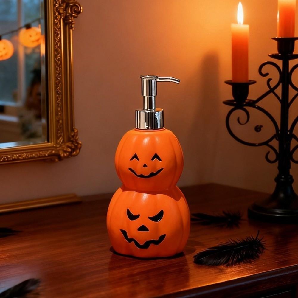 Portable Ghost Face Pumpkin Lotion Bottle Refillable Hand Sanitizer Bottle Kitchen Countertops