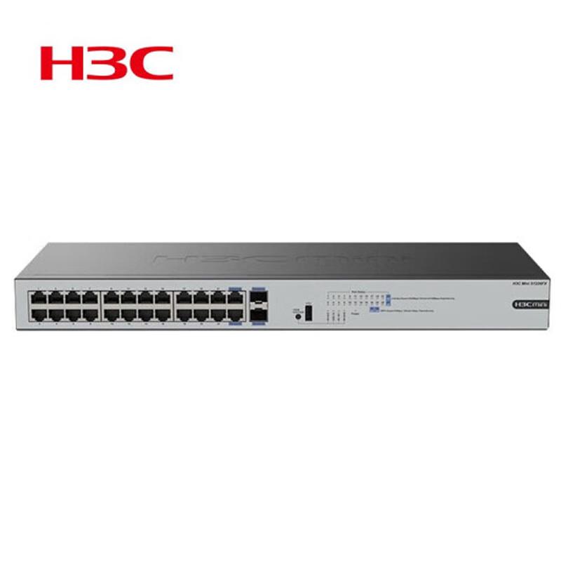 

H3C Mini S1226FX 24-Port Gigabit + 2-Port 10G Uplink Switch