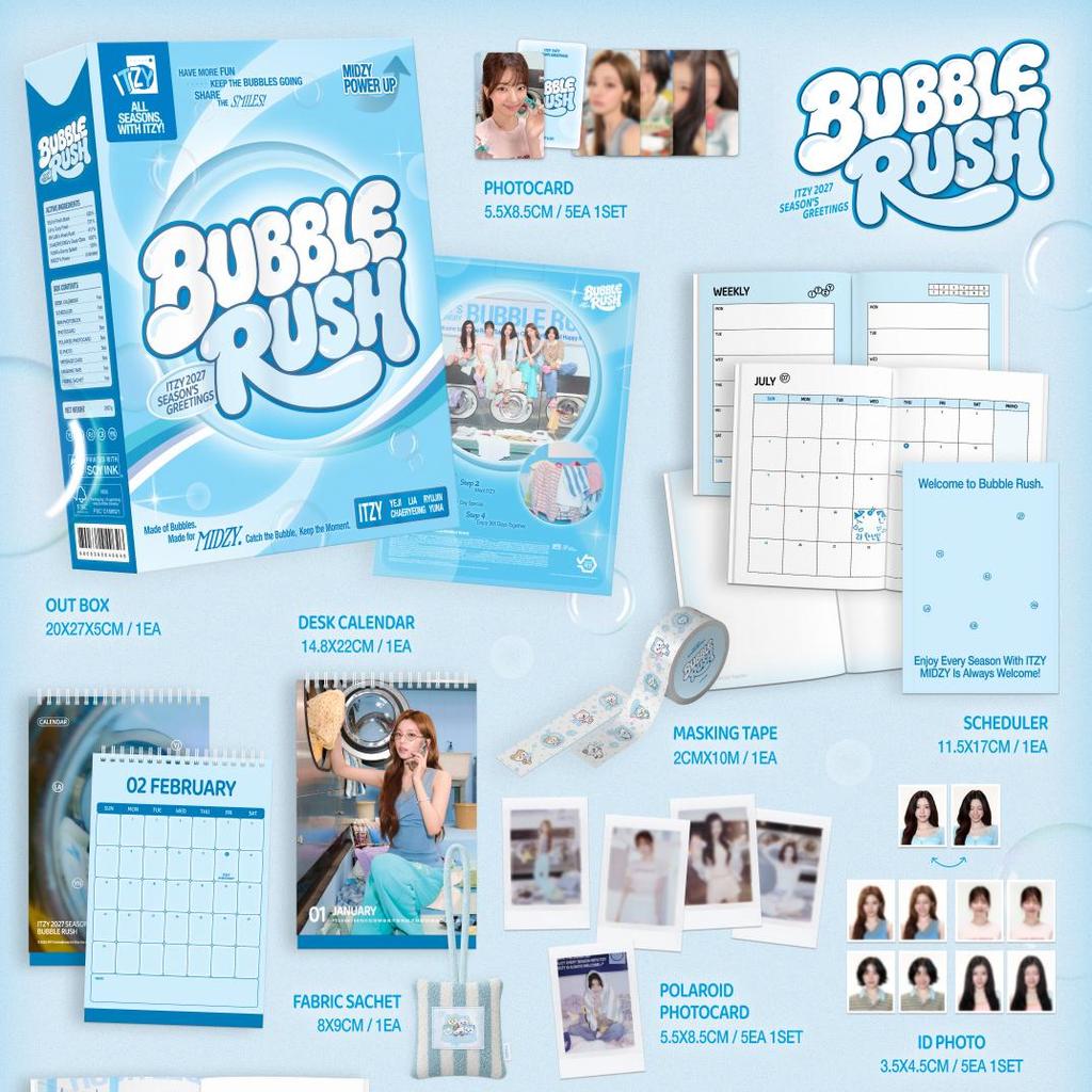 [PRE-ORDER] ITZY 2027 Season's Greetings BUBBLE RUSH