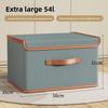 Oxford Cloth Collapsible Clothes Storage Bin With Lid For Bedroom Organizer