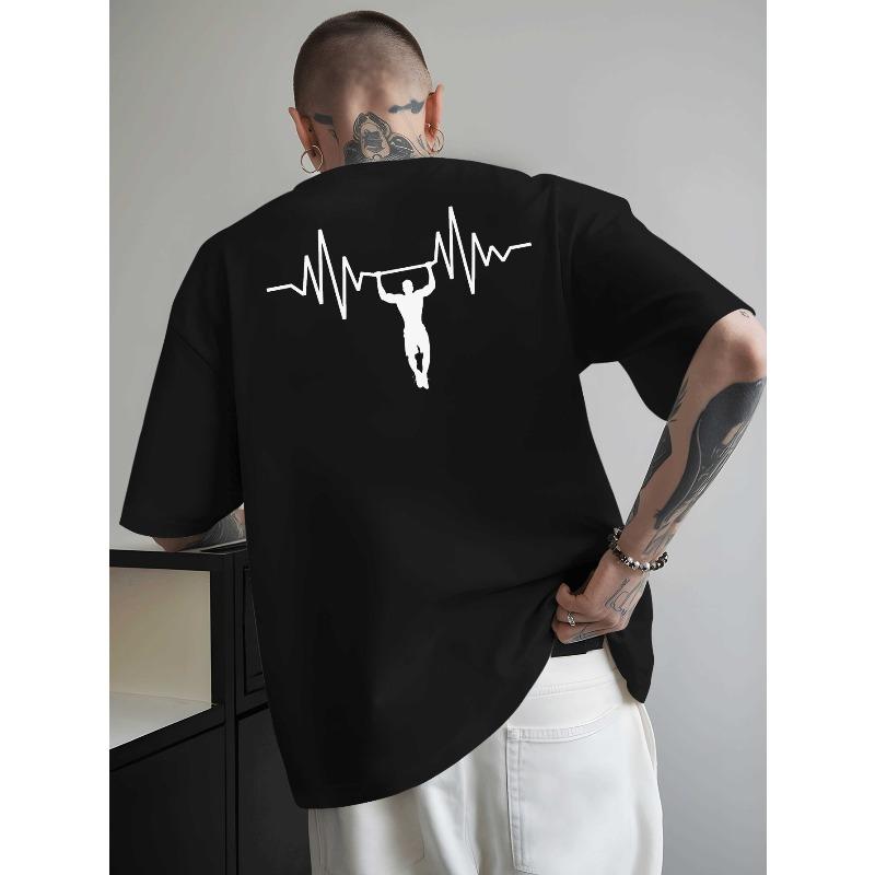 Men'S Summer Outdoor Sports And Casual Short-Sleeve T-Shirts Featuring Trendy Fashion Prints, Relaxed Fit Base Shirts